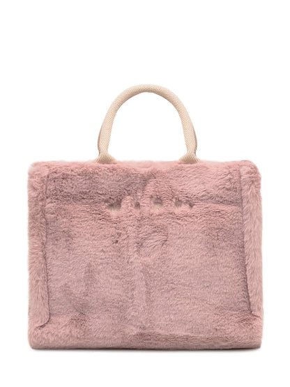 Marni Marni Tasche aus rosa Kunstpelz