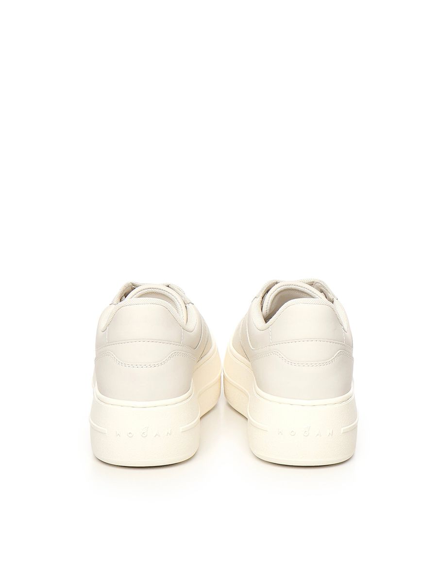 Hogan – Hellbeige Sneakers aus Kalbsleder