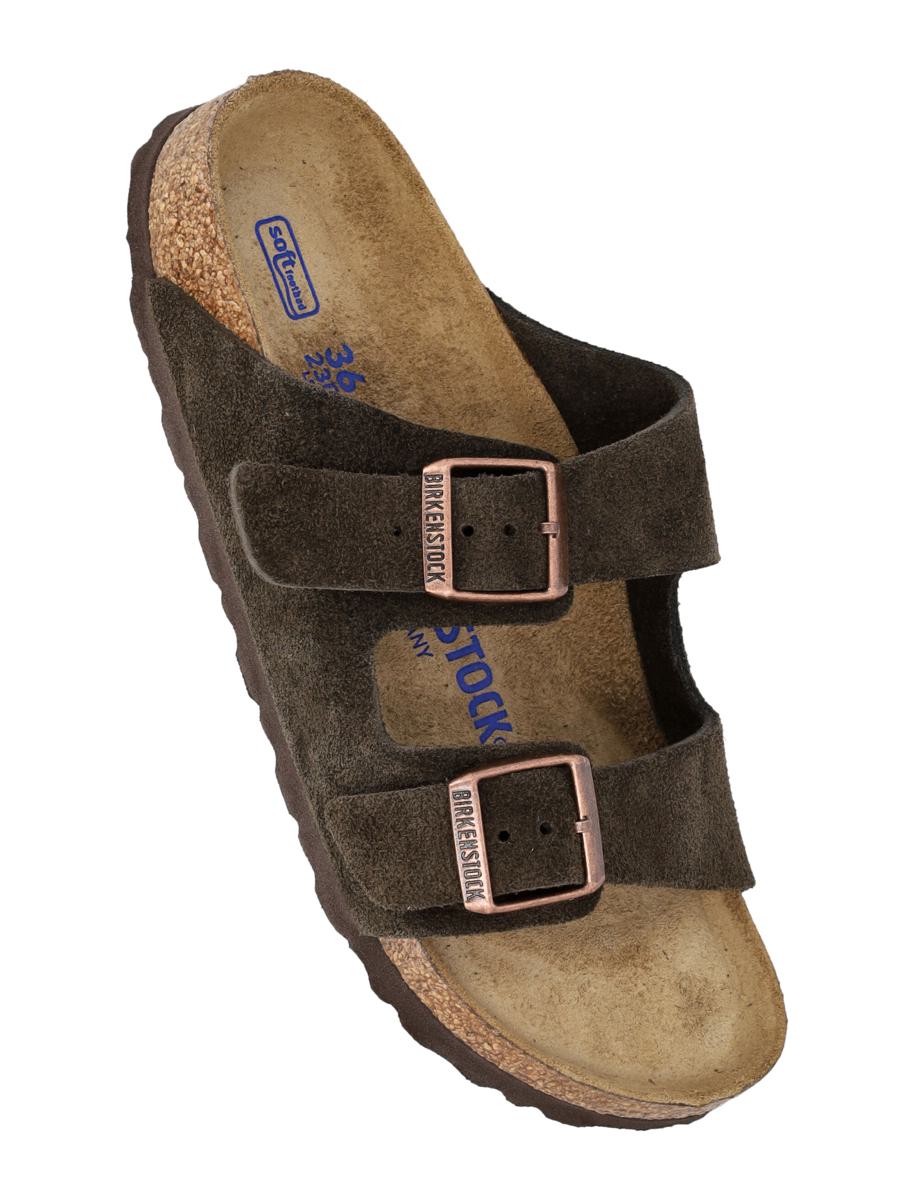 Birkenstock Wildleder Arizona Sandalen Mokkabraun