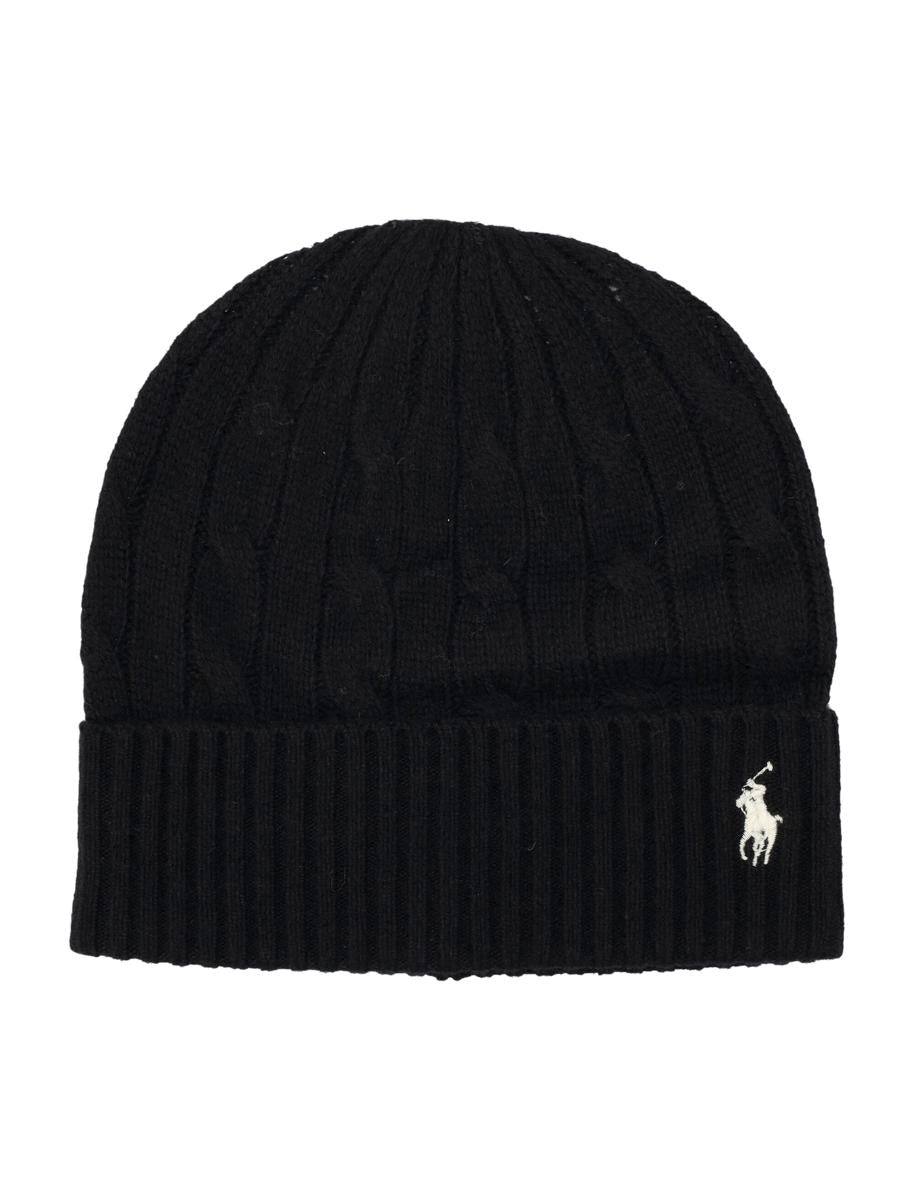 Polo Ralph Lauren – Woll-Kaschmir-Mütze mit Zopfmuster