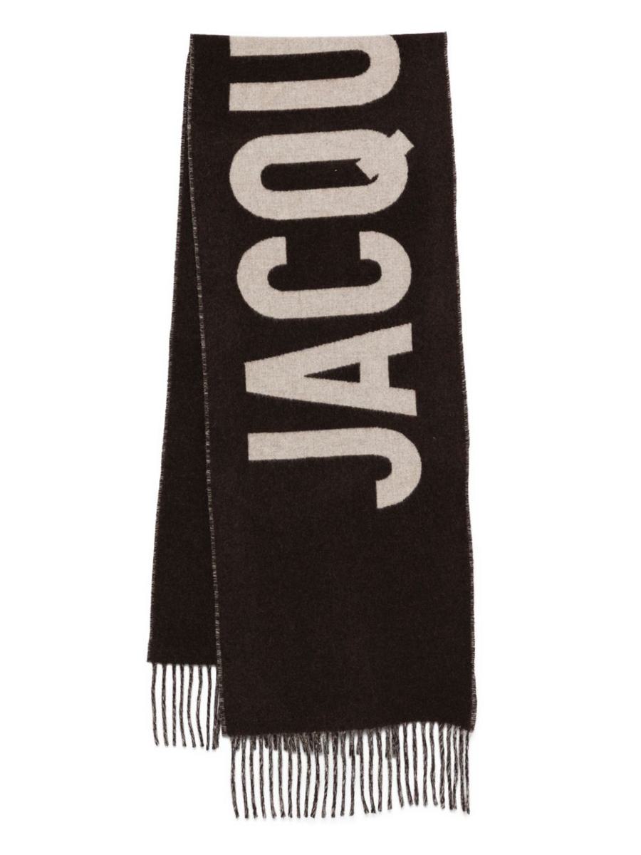 Jacquemus – Schal mit Fransen und Logo