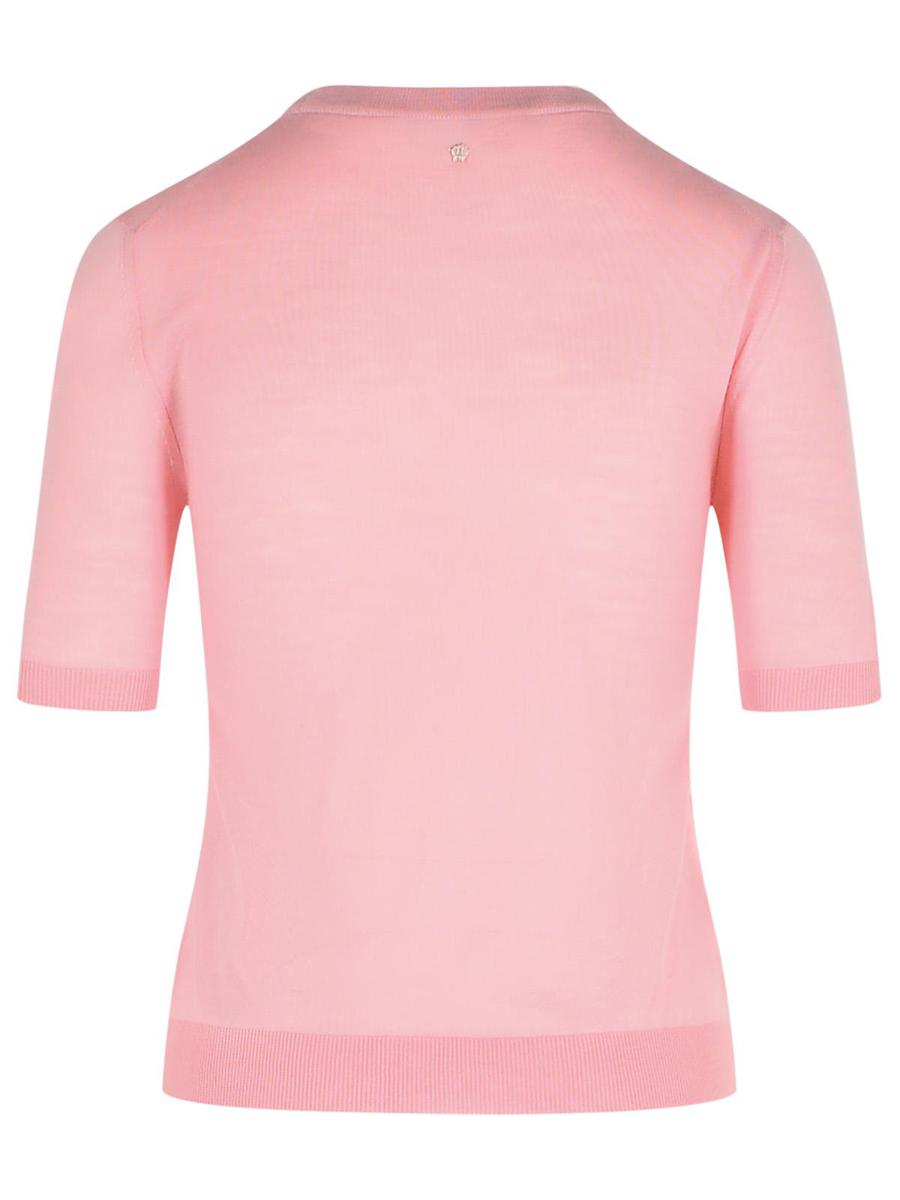 Versace – Rosa Pullover aus Schurwolle