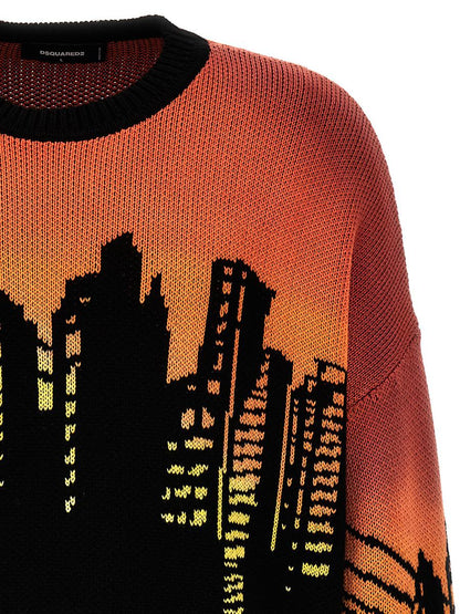 DSQUARED2 Intarsienpullover