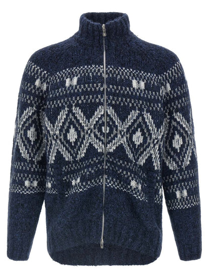 Brunello Cucinelli – Cardigan „Geometric Jacquard“