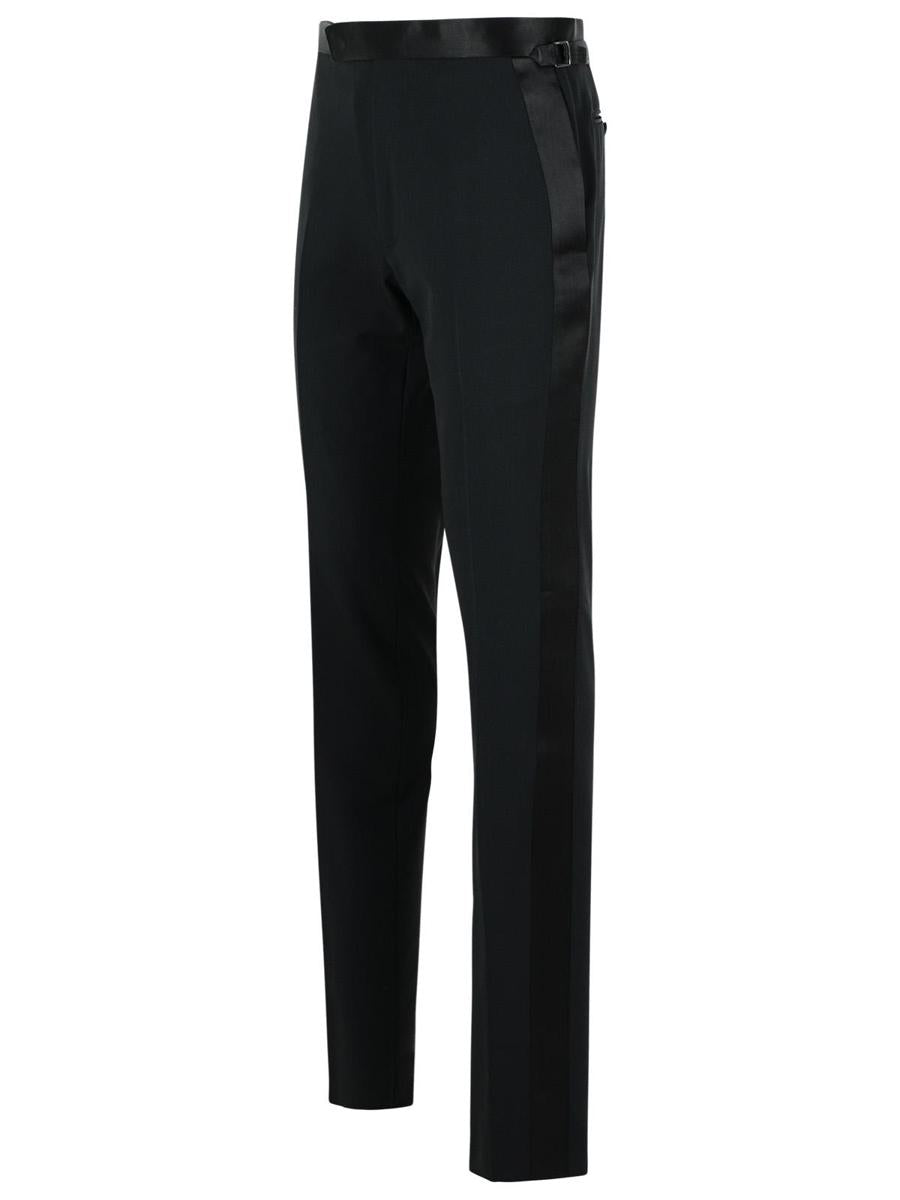 Schwarze Wollhose von Tom Ford