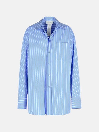 Sportmax Hellblaues Baumwollhemd