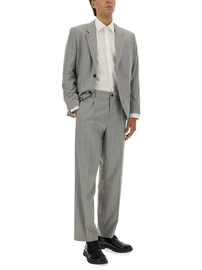 Hugo Boss – Slim Fit-Anzug mit Streifenmuster
