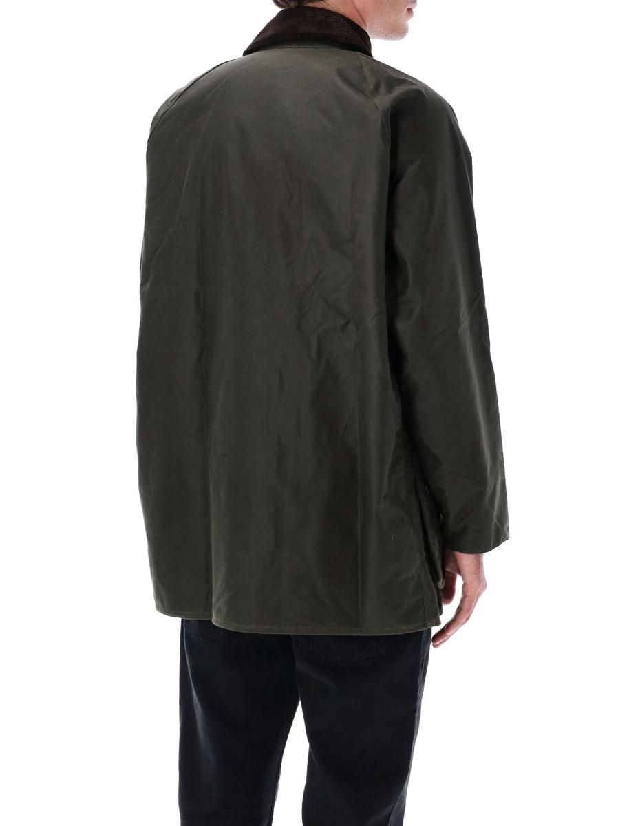 Barbour Beaufort Jacke aus gewachster Baumwolle mit Schottenmusterfutter