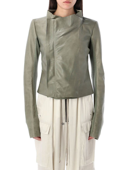 Rick Owens – Bikerjacke mit tiefem Ausschnitt