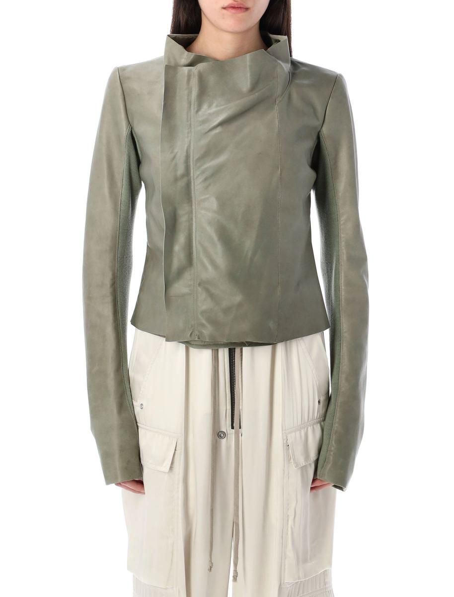 Rick Owens – Bikerjacke mit tiefem Ausschnitt