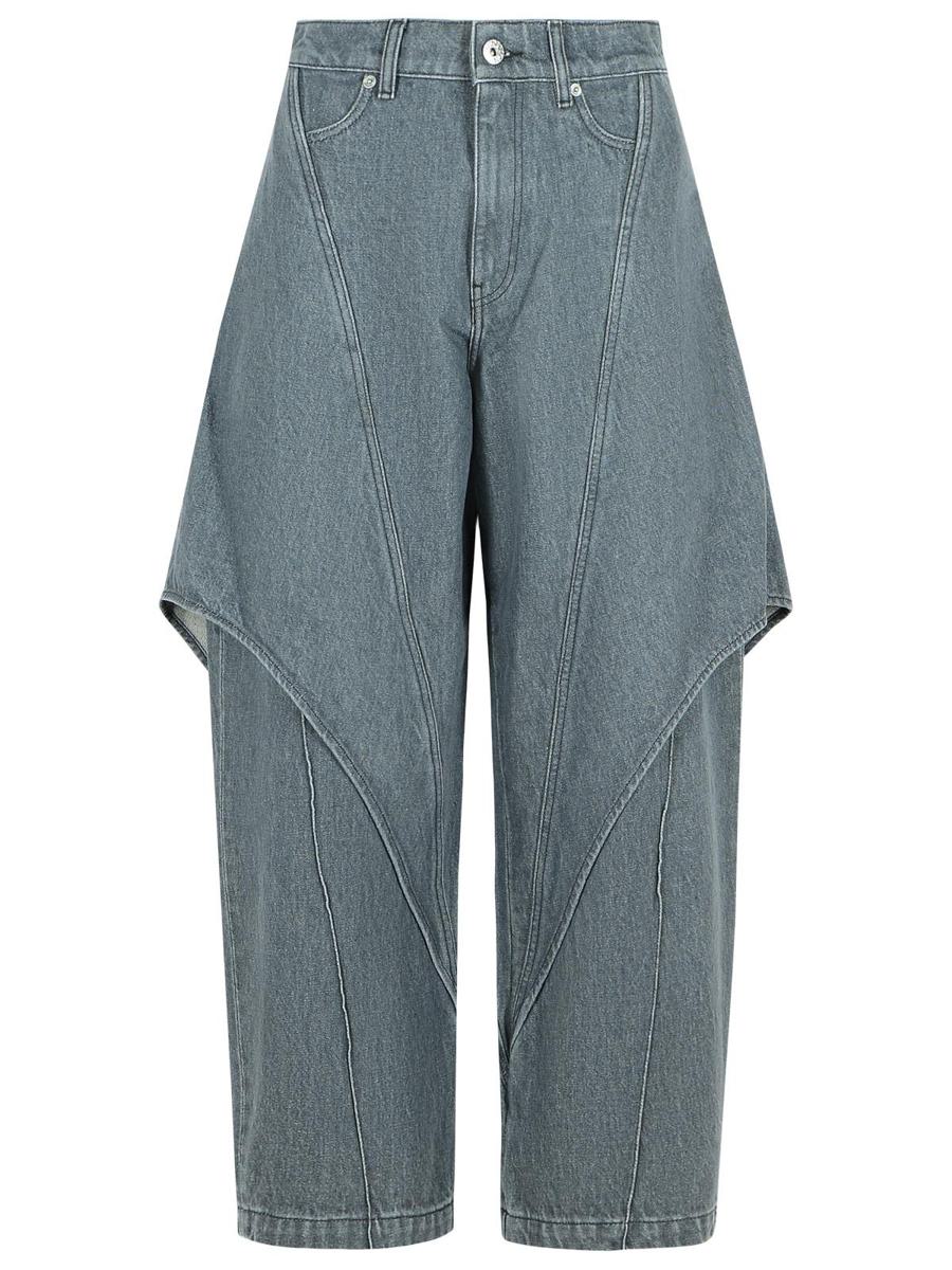 JW Anderson – Graue „Scultural“-Jeans aus Baumwolle