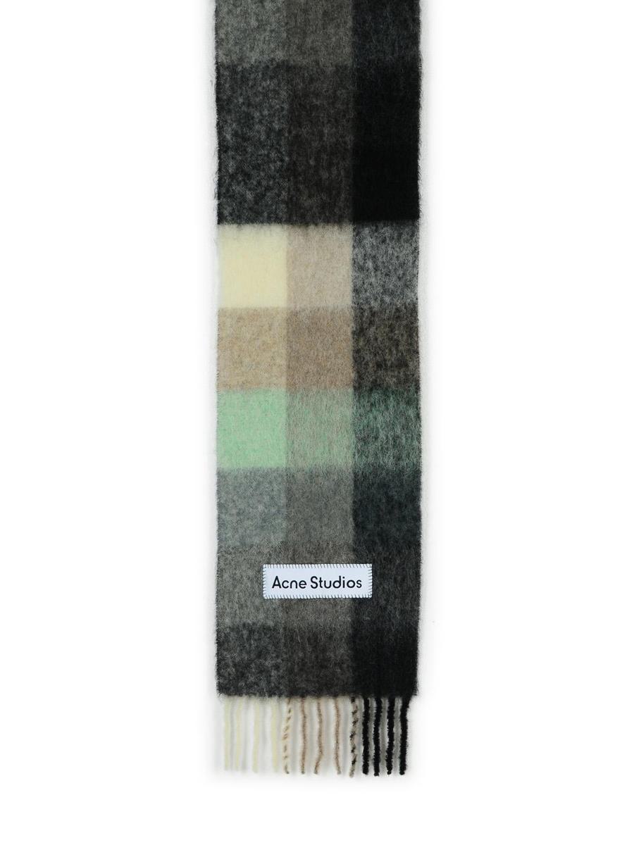 Acne Studios – Grüner Schal aus Alpaka-Mischgewebe