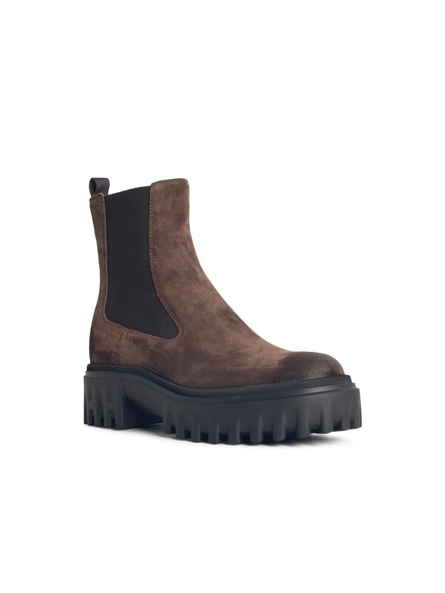 Hogan – Braune Wildlederstiefeletten
