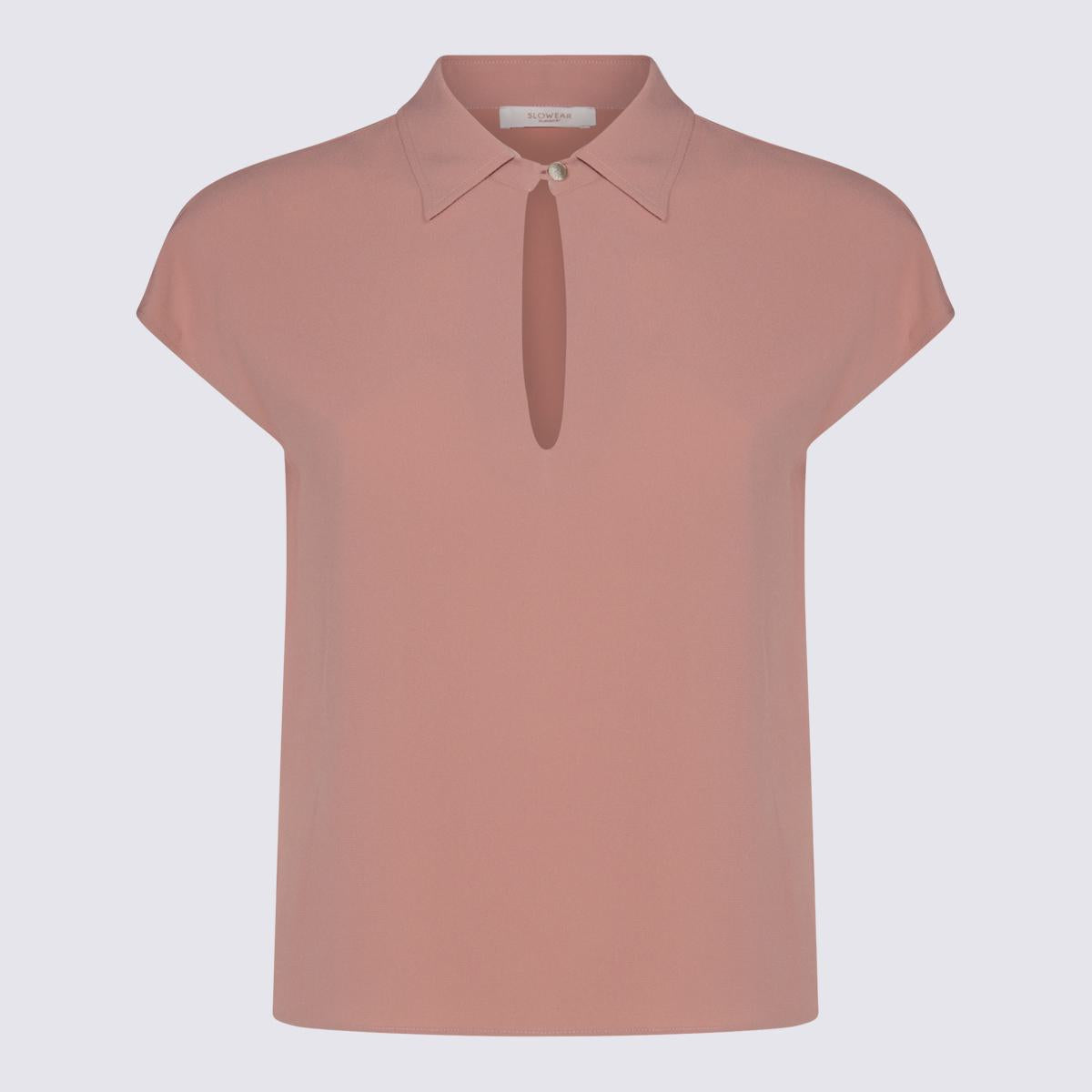 Glanshirt Rosa Hemd