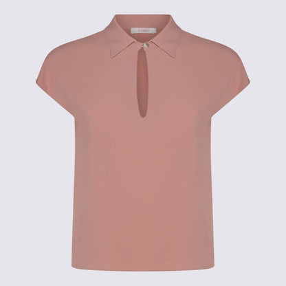 Glanshirt Rosa Hemd