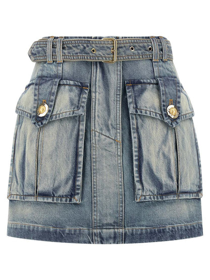Balmain Cargo-Taschenrock