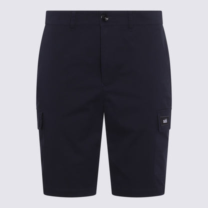 Dunkelblaue Baumwollshorts hinzufügen