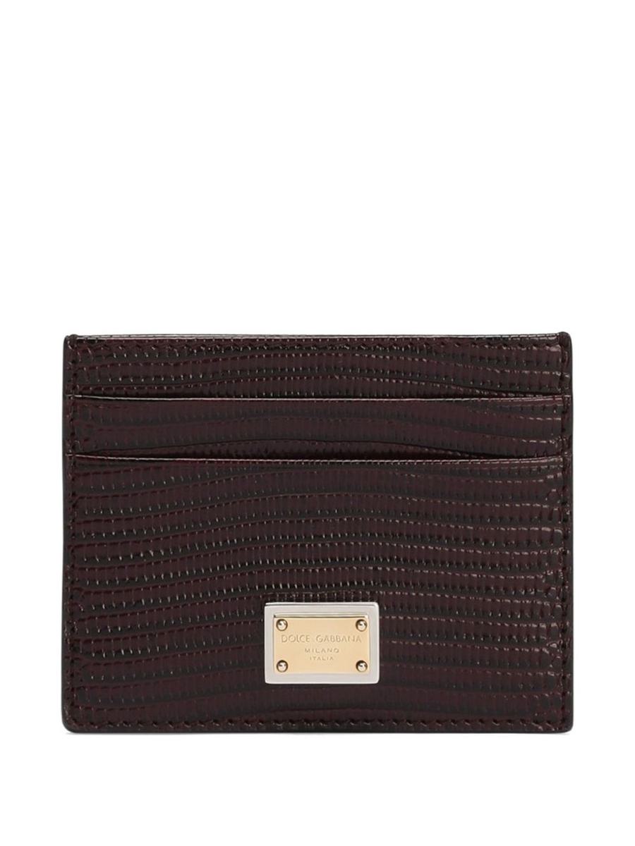 Dolce &amp; Gabbana – Kartenetui mit Logo-Schild