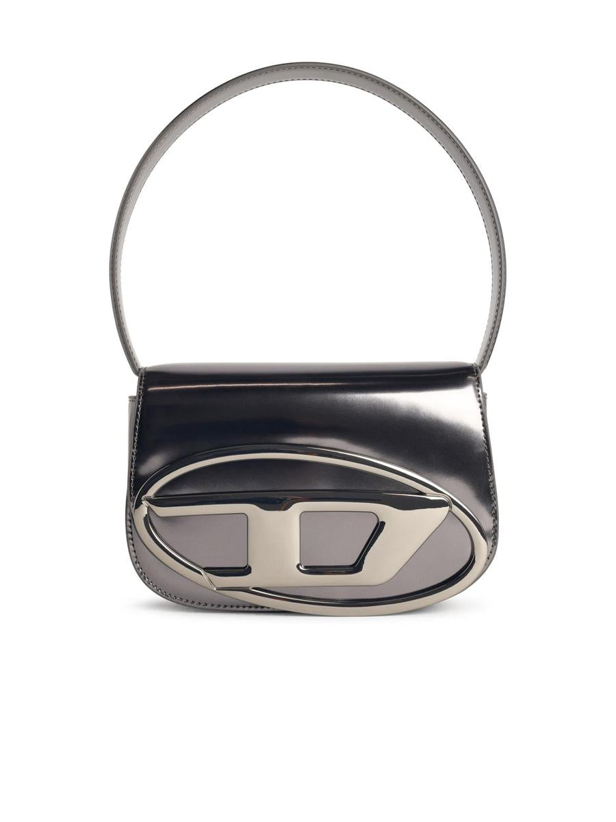 Diesel – 1Dr – Graue, verspiegelte Ledertasche