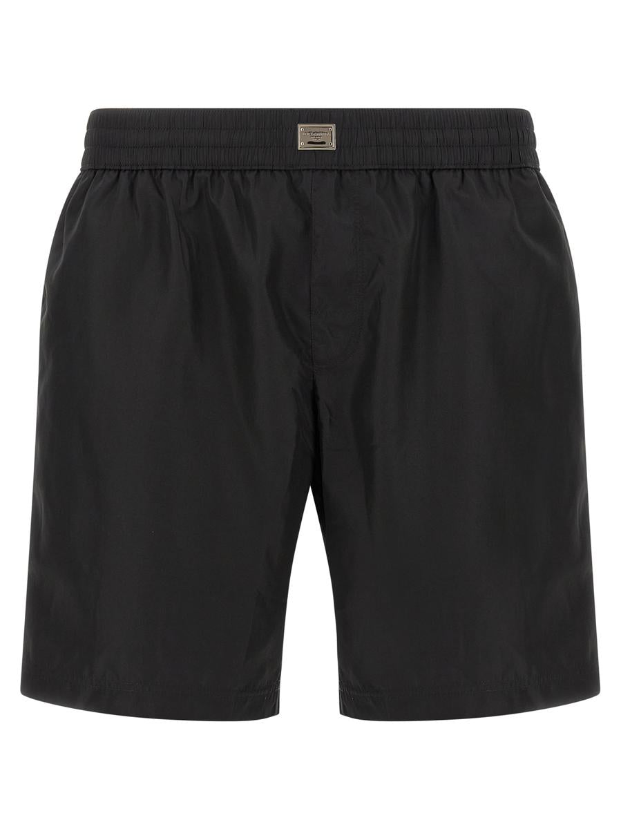 Dolce &amp; Gabbana Badeanzug mit Logo-Plakette