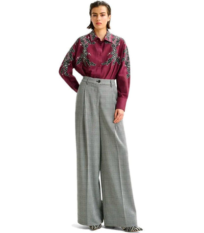Essentiel Antwerp Invest – Graue Hose mit weitem Bein