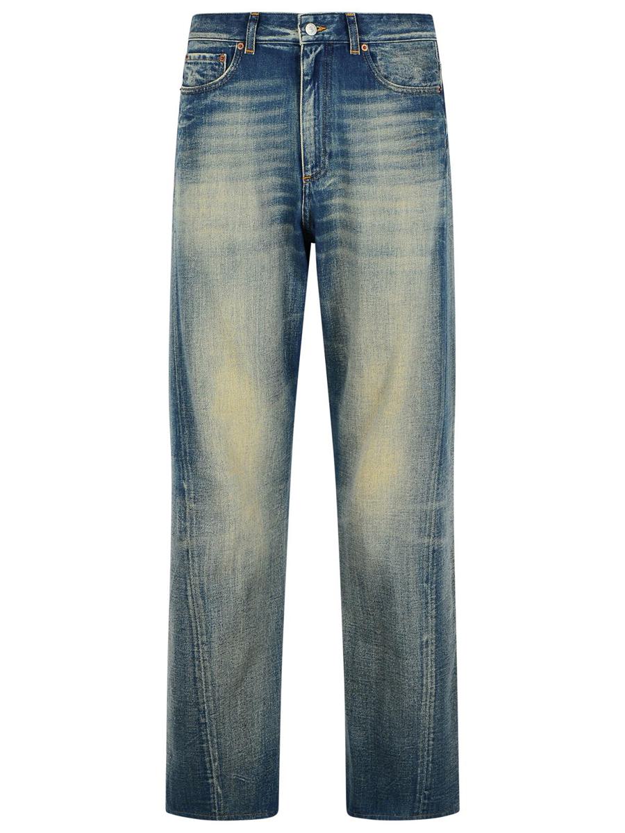 MM6 Maison Margiela Hellblaue Baumwolljeans