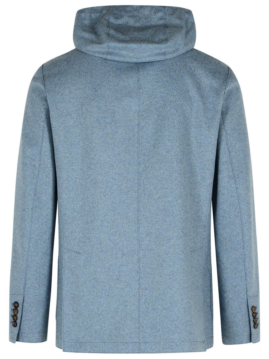 Eleventy Hellblauer Blazer aus Wollmischung