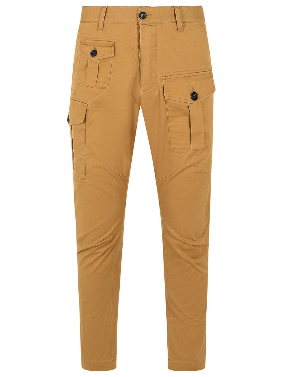 DSQUARED2 „Sexy“ Beige Cargohose aus Baumwolle