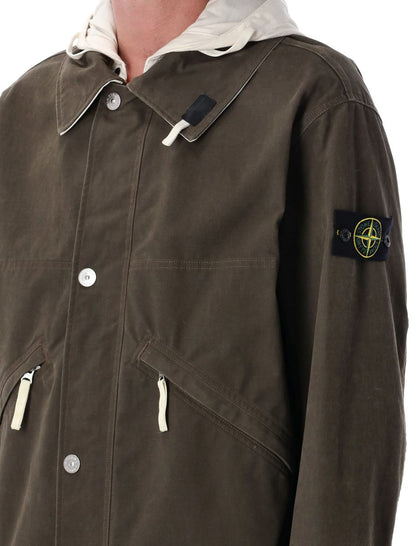 Stone Island Kurzparka mit Kapuze