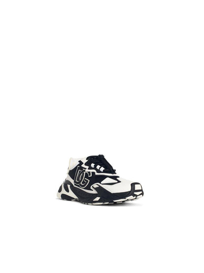 Dolce &amp; Gabbana – „Daymaster“-Sneaker aus schwarzer und weißer Ledermischung