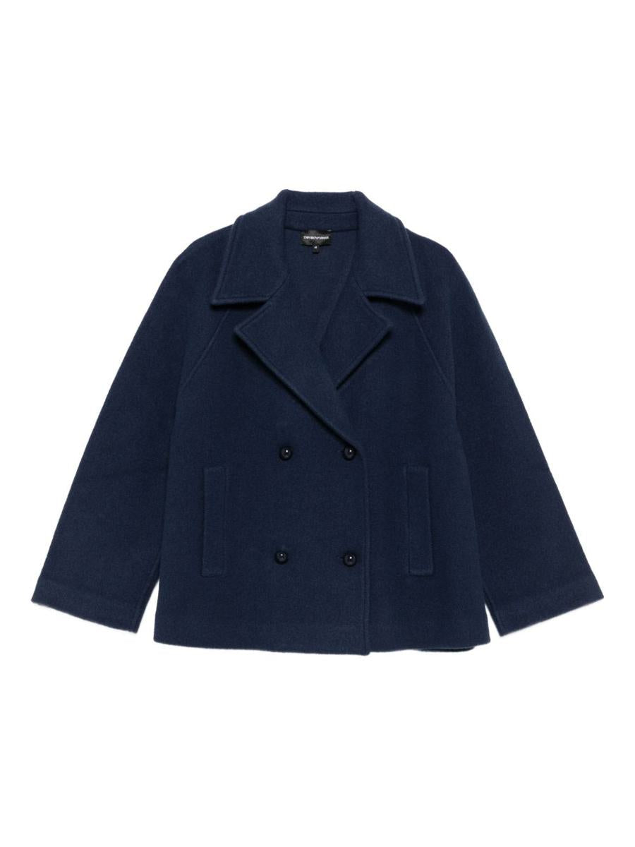 Emporio Armani Einreihiger Wollmantel
