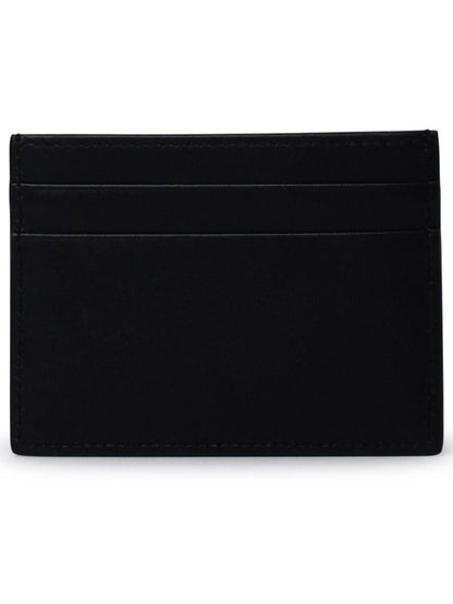 Dolce &amp; Gabbana Kartenetui aus schwarzem Leder