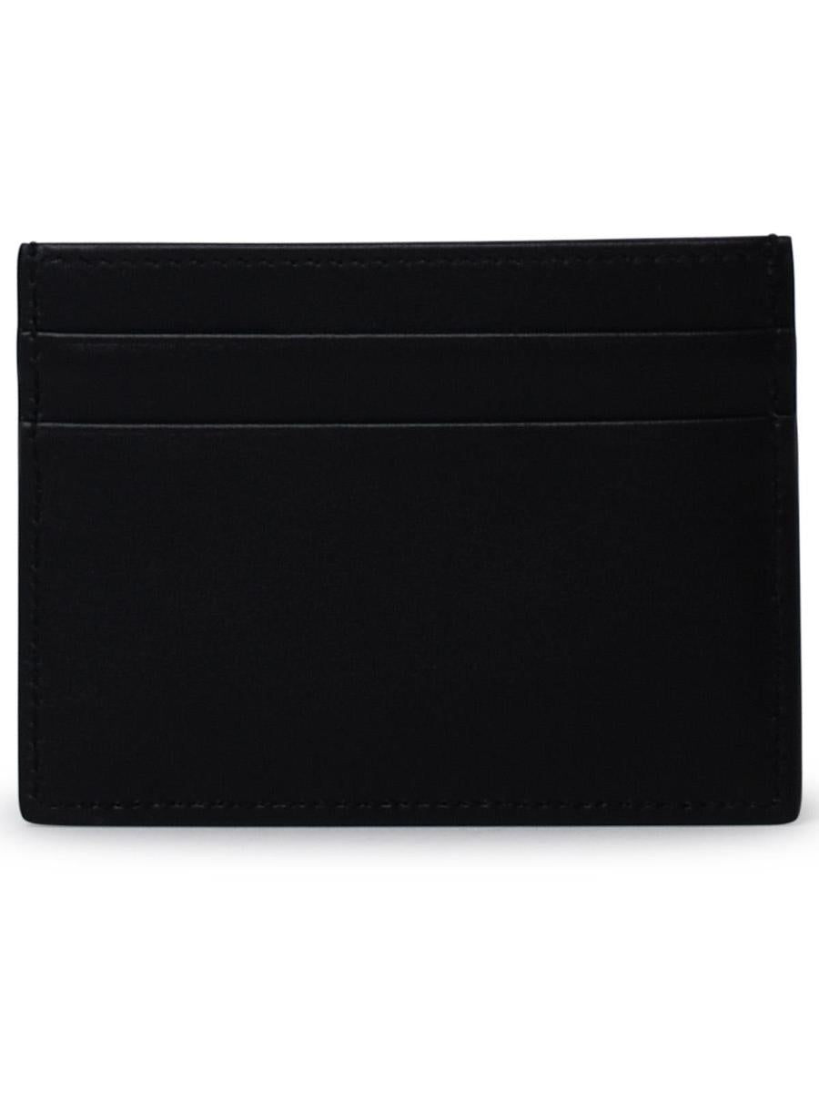 Dolce &amp; Gabbana Kartenetui aus schwarzem Leder