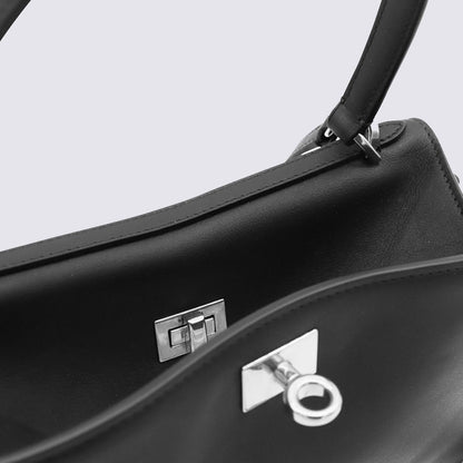 Balenciaga – Rodeo S – Henkeltasche aus schwarzem Leder