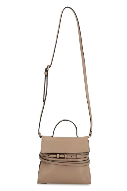 Moschino – Moschino – Kleine Handtasche aus Leder „Tie Me“