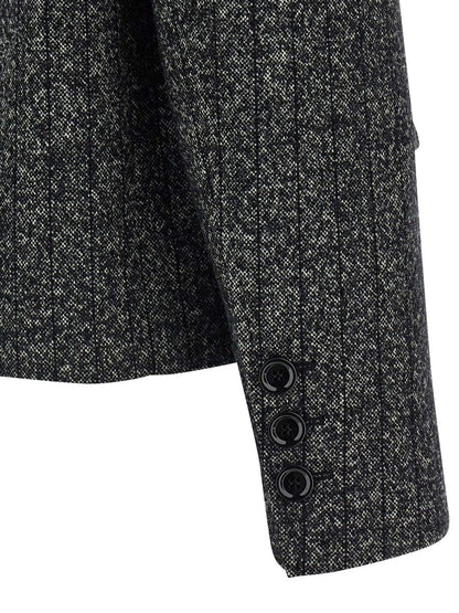 Dolce &amp; Gabbana gestreifter Wollblazer