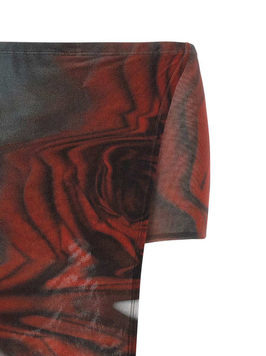 Jean Paul Gaultier „The Red Blurry Roses“ Skort