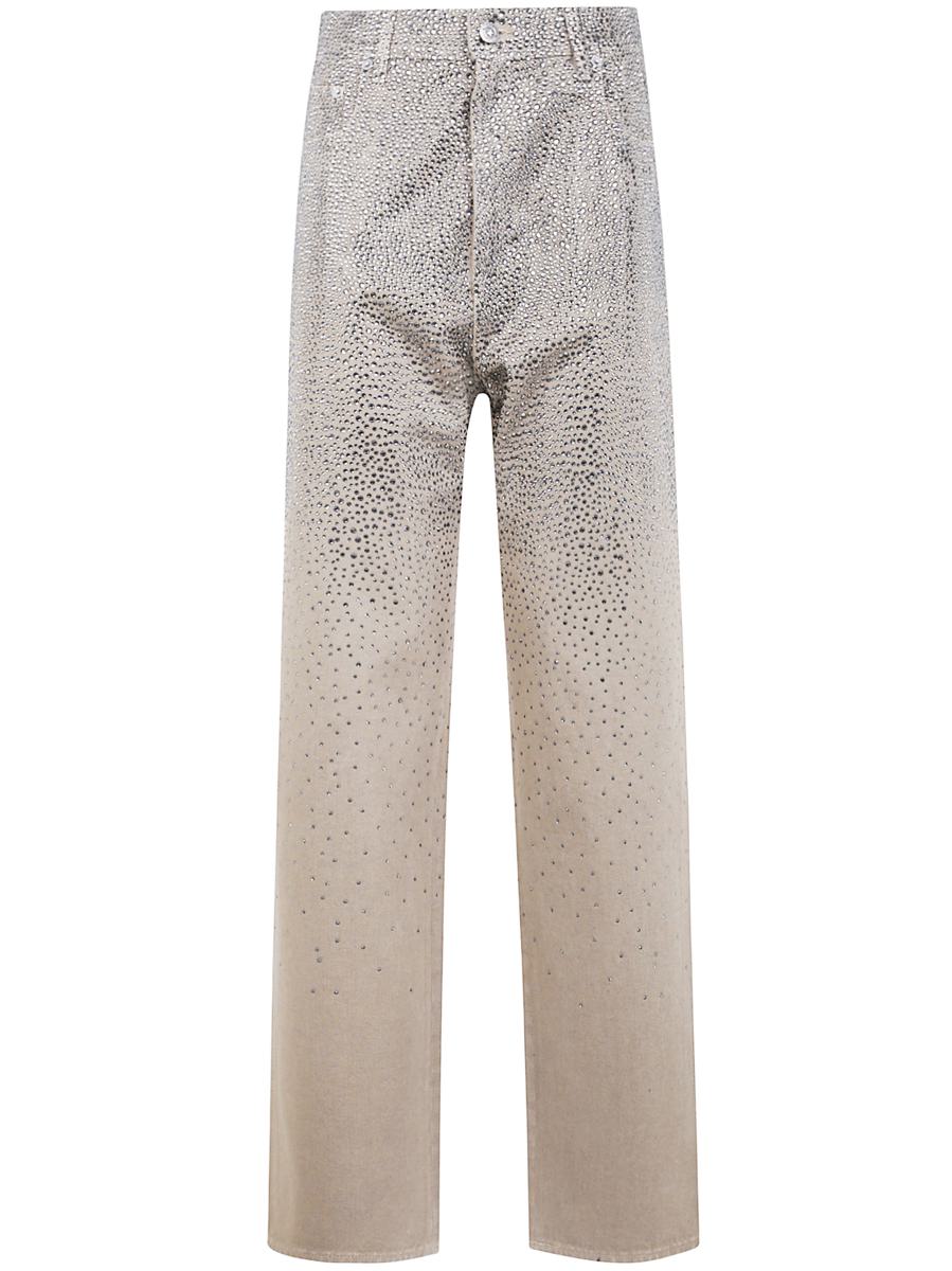 Golden Goose "Journey W`S" Hose Kim Cotton Denim Full Sky Wash mit Crystall Degrade` Kleidung
