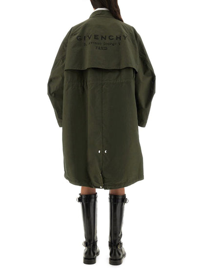 Givenchy – Übergroßer Parka mit Logo-Print