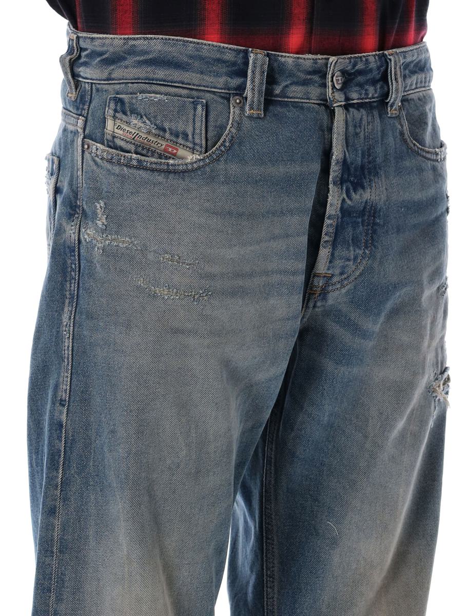 Diesel 1980 D-Eeper Destroyed Jeans Blau