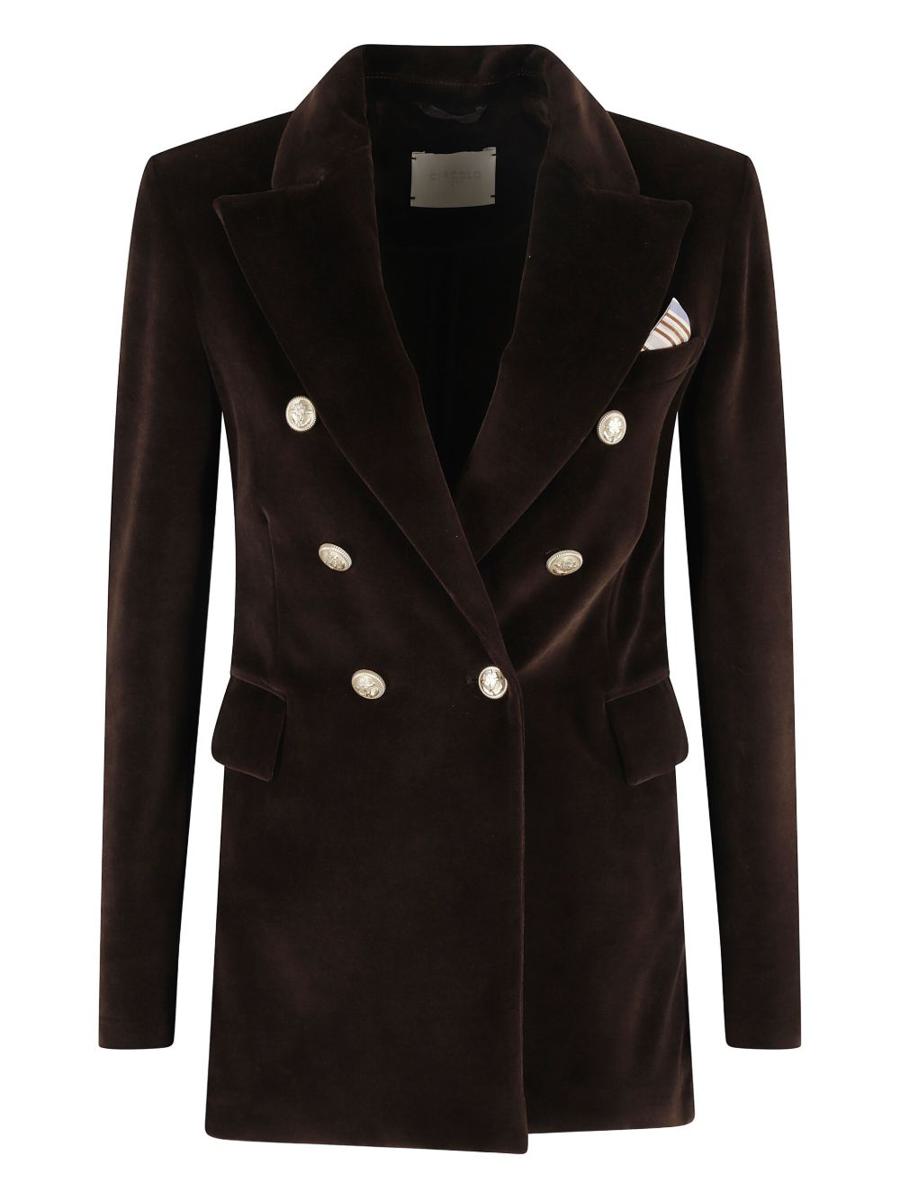 Circolo 1901 Zweireihige Jacke aus Baumwolle