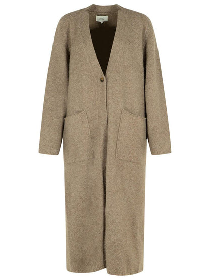 Loulou Studio – Cenere-Melange-Cardigan aus Wollmischung