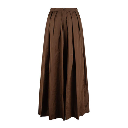 Max Mara – Langer Rock aus Seidentaft