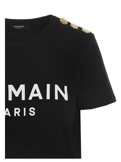 T-Shirt mit Balmain-Logoprint