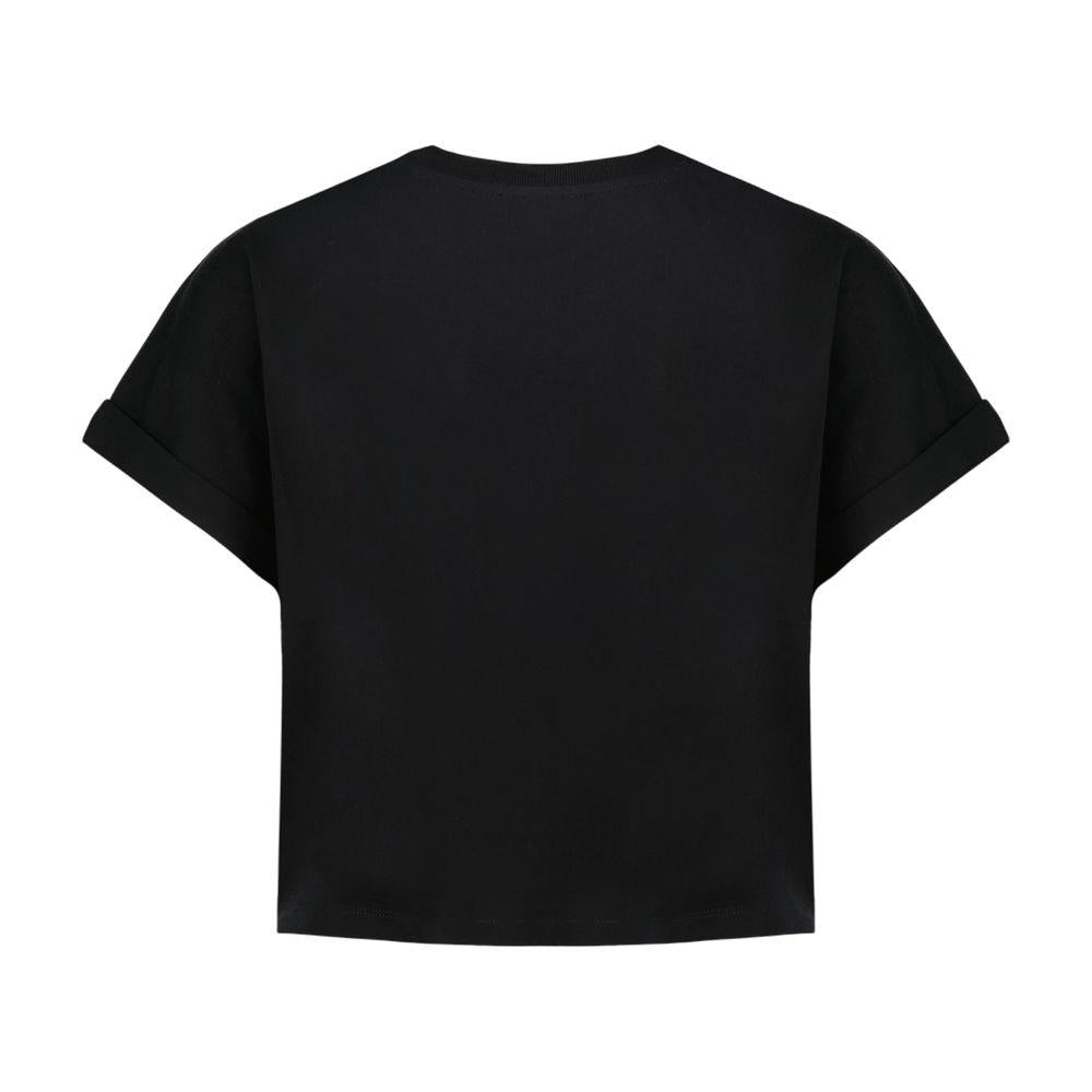 Kurzes T-Shirt mit Balmain-Vintage-Print