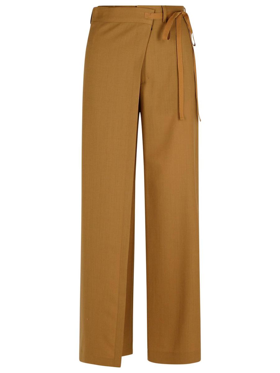 MM6 Maison Margiela Beige Wollhose