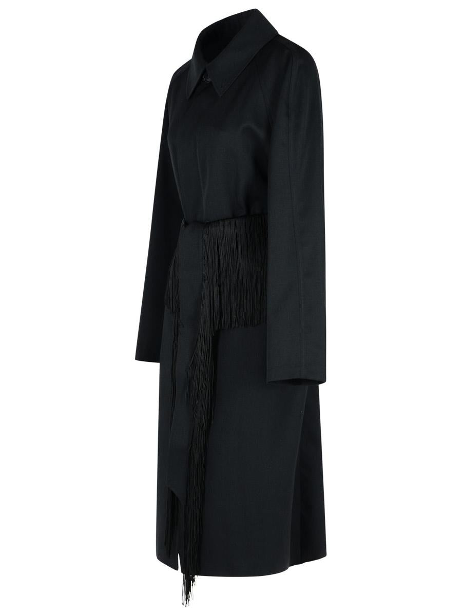 MM6 Maison Margiela – Schwarzer Trenchcoat aus Schurwolle