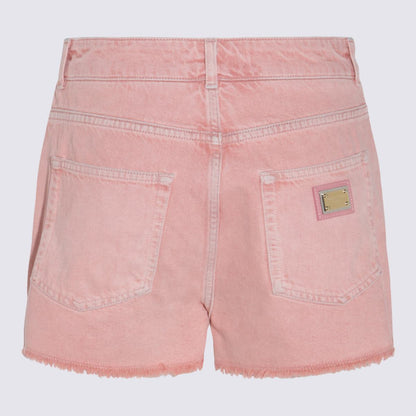 Dolce &amp; Gabbana Rosa Baumwollshorts