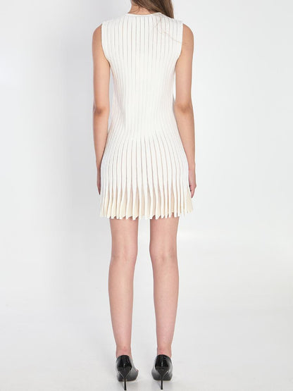 Gestreiftes Strickkleid