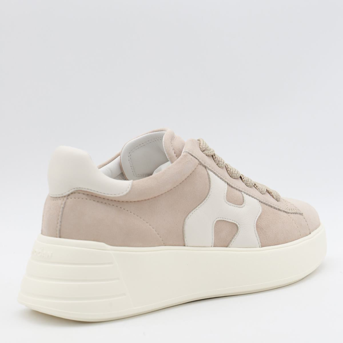 Weiße Ledersneaker von Hogan
